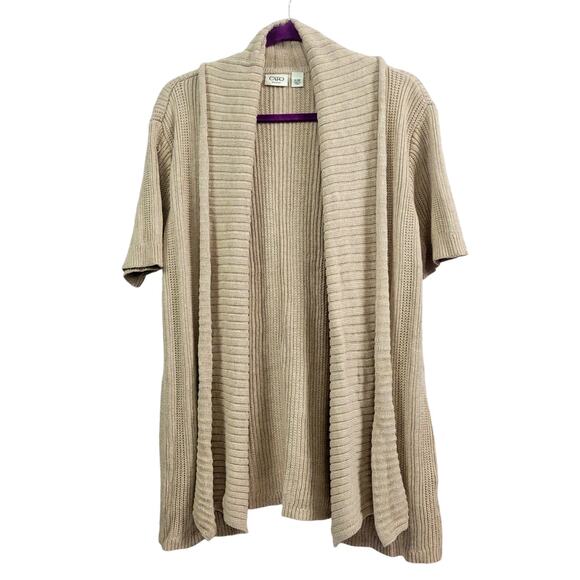 Cato Ribbed Cardigan Sweater Women's Size 14/16W - Picture 1 of 8